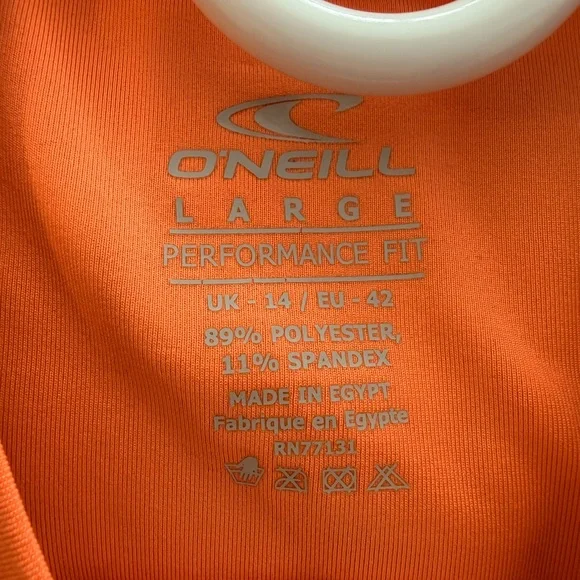 O’Neill Coral Long Sleeve Rash Guard Performance Fit Size Large - Picture 5 of 5